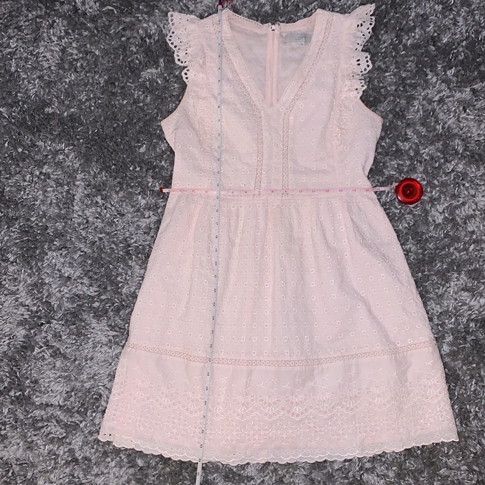 Jcrew Light Pink eyelet dress - Picture 3 of 5